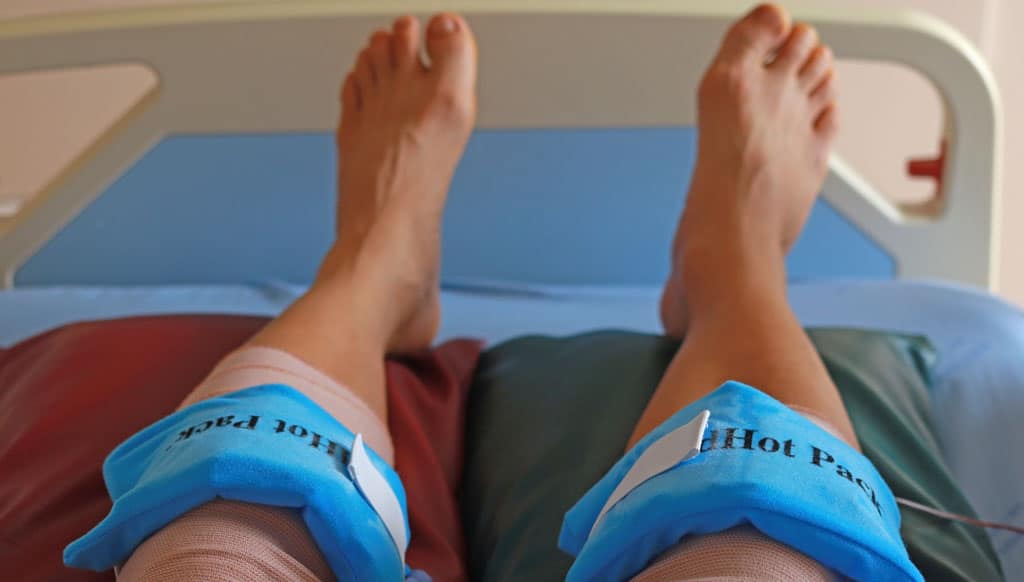 Hot compress after dry needling treatment